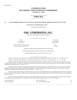 THE ANDERSONS, INC.