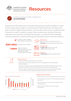 australia`s major export commodities diamond