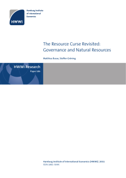 The Resource Curse Revisited: Corruption, Bureaucratic Quality and
