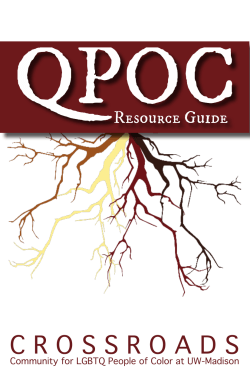 QPOC Crossroads Resource Guide - Division of Student Life