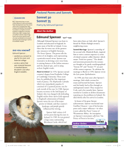Sonnet 30 Sonnet 75 Edmund Spenser 1552?&ndash;1599