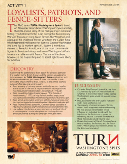 LOYALISTS, PATRIOTS, AND FENCE