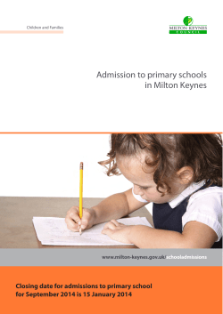 M13268 Primary Admission