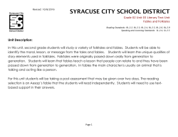 Unit 03 Reading Template - The Syracuse City School District