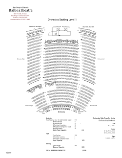 Balboa Theatre Seating Chart