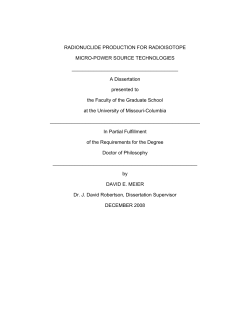 Radionuclide Production for Radioisotope Micro