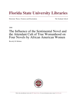 The Influence Of The Sentimental Novel And The