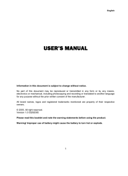 user`s manual
