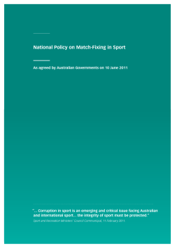 National Policy on Match
