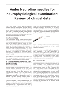 ambu neuroline needles for neurophysiological examination: review