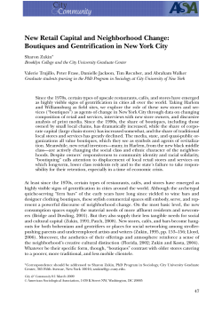 New Retail Capital and Neighborhood Change