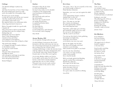 Menu of Poems Oct 09 - Waterford Healing Arts Trust