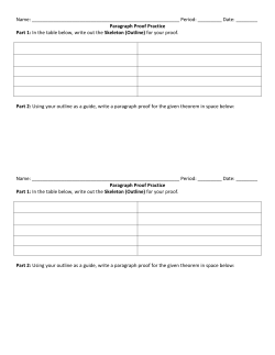 Paragraph Proof Practice Part 1