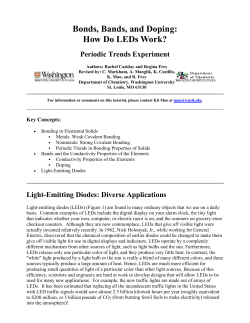 Bonds, Bands, and Doping: How Do LEDs Work?