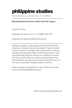 Print this article - Philippine Studies