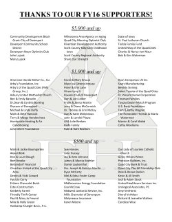 thanks to our fy16 supporters!