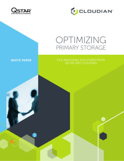 optimizing - QStar Technologies