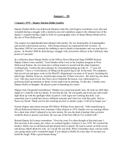 January - Los Angeles County Sheriff`s Department