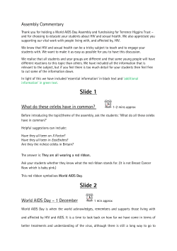 Slide 1 Slide 2 - Terrence Higgins Trust