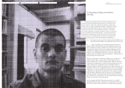 On Technology, Ecology, and Urbanism John May