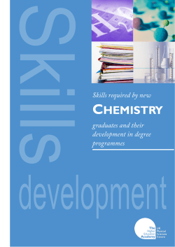 Skills Required by New Chemistry Graduates and Their
