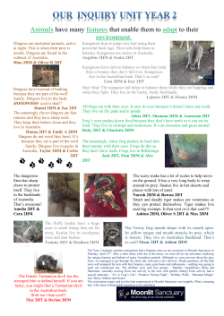 Animals have many features that enable them to adapt to their