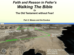 Faith and Reason in Feiler`s Walking The Bible