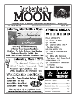 March 2010 - Luckenbach, Texas