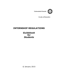 Internship Regulations - UU
