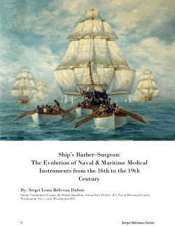 Ship`s Barber&ndash;Surgeon - University of Southern Denmark Maritime