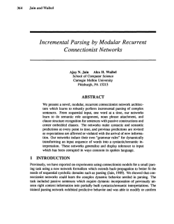 Incremental Parsing by Modular Recurrent Connectionist Networks