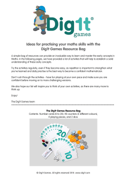 Dig1t Games Resource Pack Activities