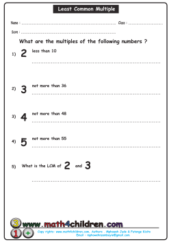 Least Common Multiple