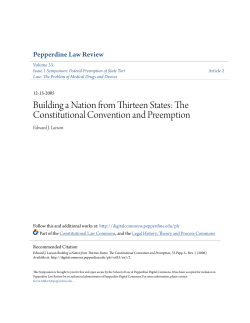 Building a Nation from Thirteen States: The Constitutional