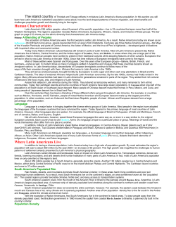 Human Characteristics Where Latin Americans Live