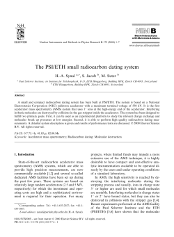 The PSI/ETH small radiocarbon dating system