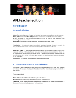 Training Periodisation