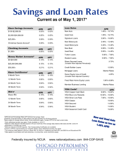 current rates - National Police Credit Union