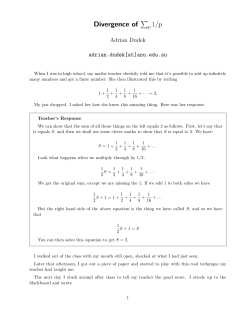 The Divergence of the Reciprocal Prime Series