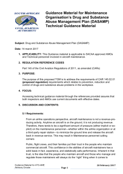 (DASAMP) Technical Guidance Material