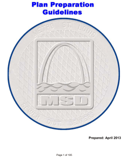 Plan Preparation Guide - Metropolitan St. Louis Sewer District