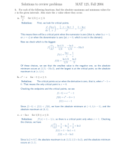Solutions to review problems MAT 125, Fall 2004