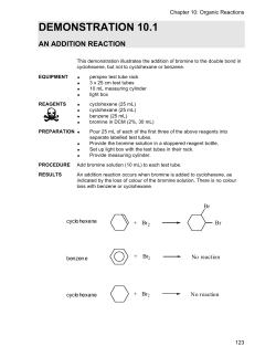 demonstration 10.1 an addition reaction