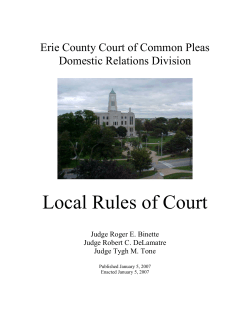 Local Rules of Court