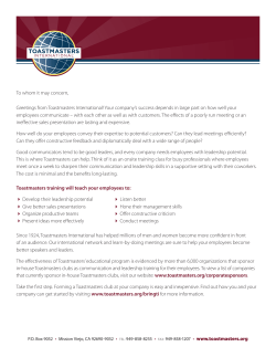 file - Toastmasters International