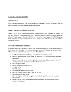 35 AC Overview - SOS Children`s Villages India