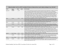PITF Consolidated Case List 2014