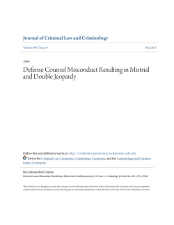 Defense Counsel Misconduct Resulting in Mistrial