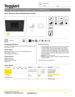 Mood Adjustable Square Pyramid Extra Large Trim 34W