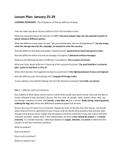 Lesson Plan: January 25-29